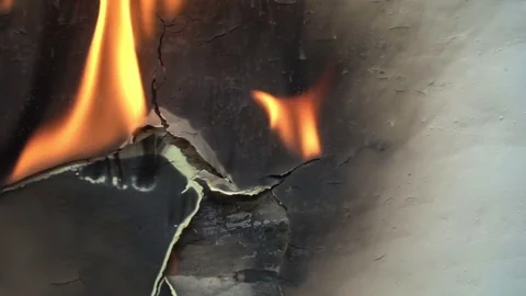 Background With Fire Stock Footage 79095564