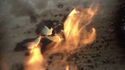 Background With Fire Stock Footage 79095593