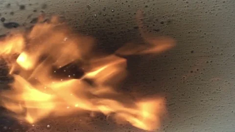 Background With Fire Stock Footage 79095741