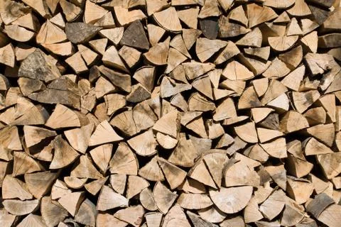 Background of firewood Stock Photos