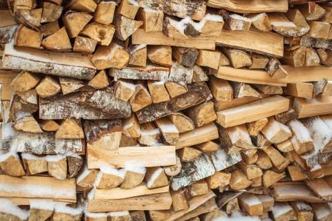 Background of firewood stack Stock Photos