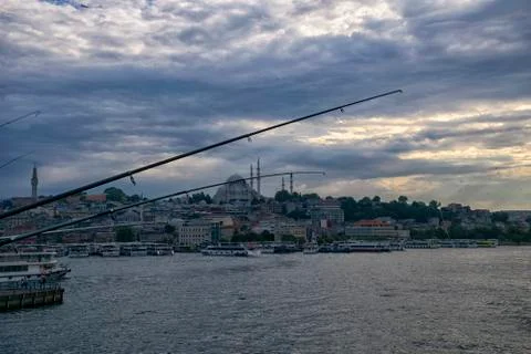 Background of fish hooks Stock Photos