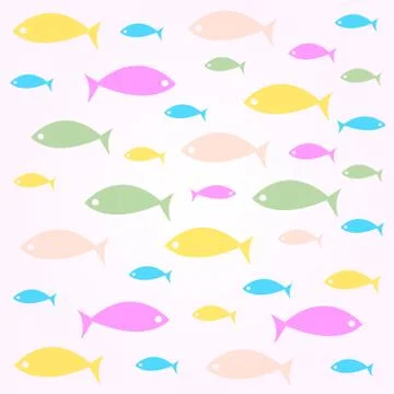 Background fish , vector illustration Stock Illustration
