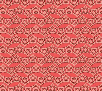 Background with five pointed florets Stock Illustration