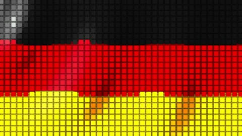 Background of the Flag of Germany from cubes. Seamless Animation 3D 動画素材 203339271