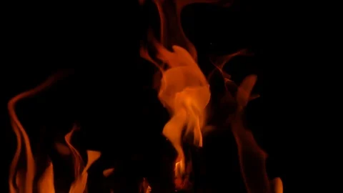 Background flame fire burning in the fireplace Stock Footage 119630465