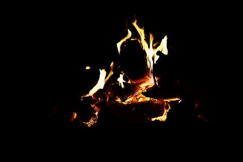 Background of the flame in the oven. Overlay layer. Tongues of fire in a br.. Stock Photos