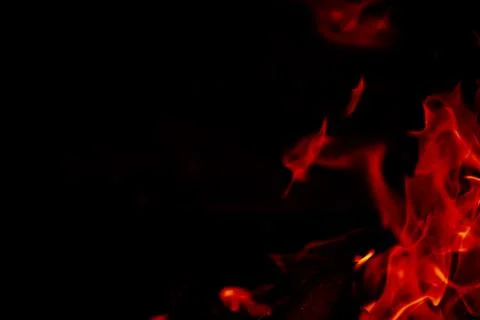 Background of the flame in the oven. Overlay layer. Tongues of fire in a fi.. Stock Photos