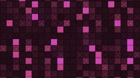 Background of flashing squares. Motion. Gradient squares blink and create Ilustración de archivo