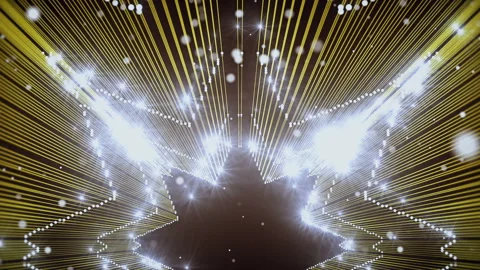 Background Flashing Yellow Particles Animated Beautiful Stock Footage 86996642