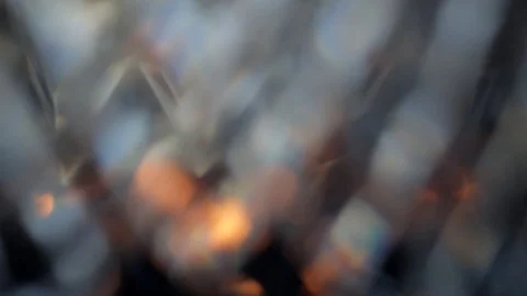In the background, flickering fire, kaleidoscope Stock Footage 126838453