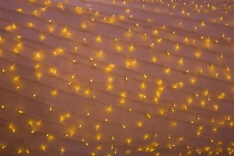 Background with flickering light bulbs. Stock Photos
