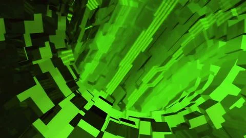 Background flight in sci-fi tunnel. Stock Illustration