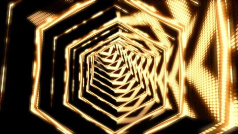 Background flight in sci-fi tunnel. Stock Illustration