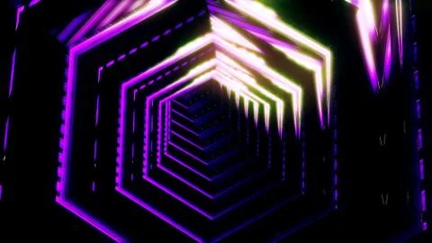 Background flight in sci-fi tunnel. 3D rendering Stock Illustration