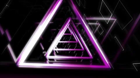 Background flight in sci-fi tunnel. 3D rendering Stock Illustration