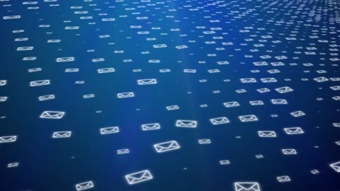 .Background with floating envelopes Video stock 102023771