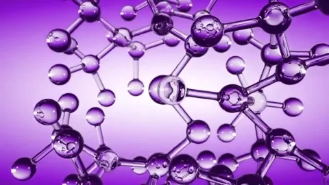 Background of floating molecular structure Stock Footage 330585993