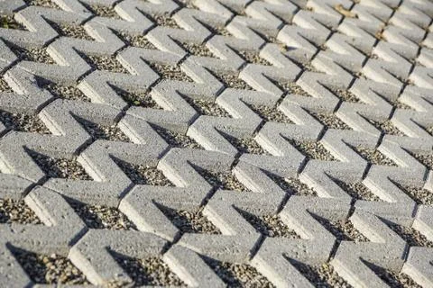 Background of a floor of self-locking stones Stock Photos