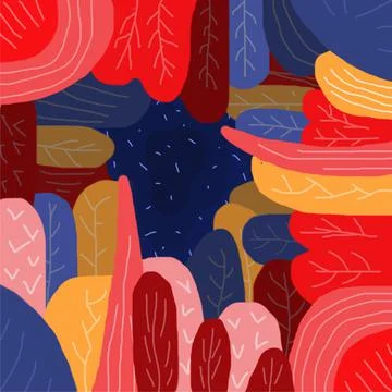 Background floral pattern abstract illustration Stock-Illustration