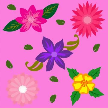 Background floral pattern abstract natural illustration design for wallpaper Stock Illustration