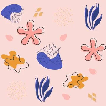 Background floral pattern abstract natural illustration design for wallpaper Stock-Illustration