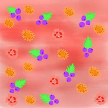 Background floral pattern abstract natural illustration design for wallpaper Illustrazione stock