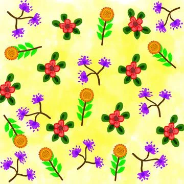 Background floral pattern abstract natural illustration design for wallpaper Illustrazione stock
