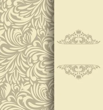 Background with floral pattern Stock Illustration