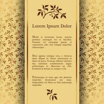 Background with floral pattern Stock Illustration