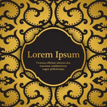 Background with floral pattern Illustrazione stock