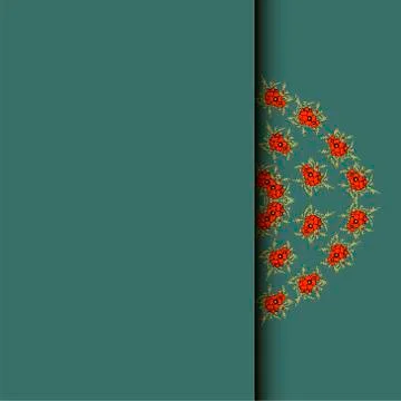 Background with floral pattern Stock Illustration