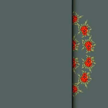 Background with floral pattern Stock Illustration