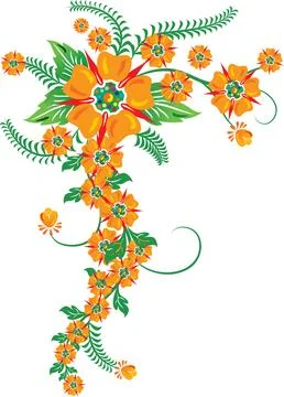 Background flower, elements for design, illustration Stock Illustration