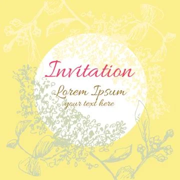 Background flower frame Stock Illustration