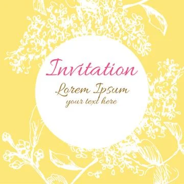 Background flower frame Stock Illustration