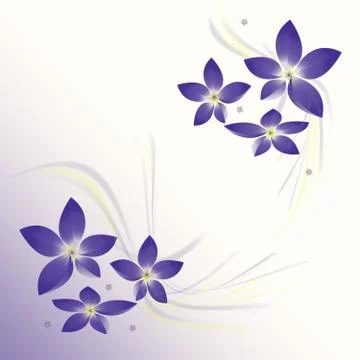 Background with flower Stock Illustration