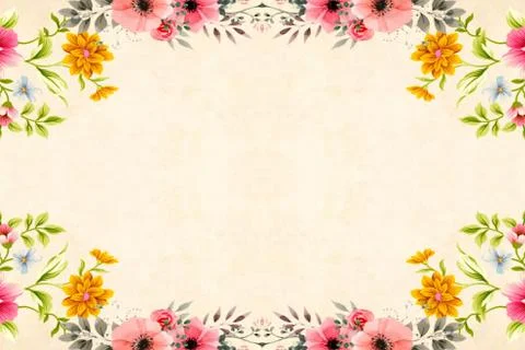 Background of flowers artwork about cloth Stock Illustration