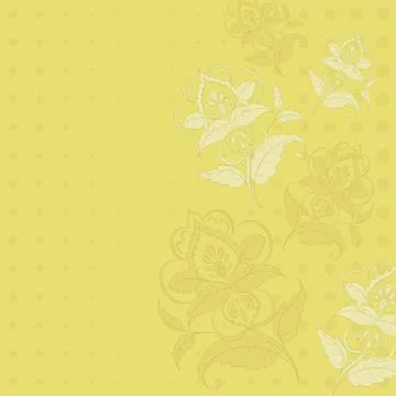 Background with flowers Stock Illustration