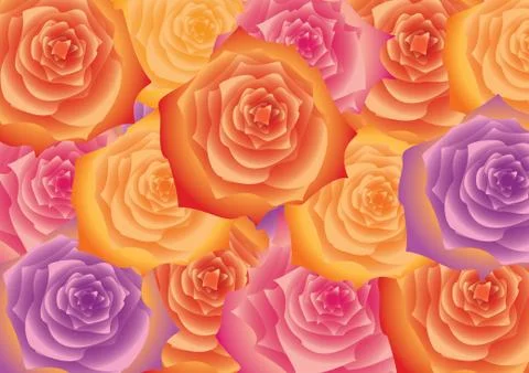 Background of the flowers. Illustrazione stock