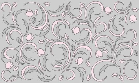 Background with flowers Stock Illustration