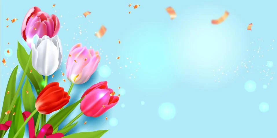 Background with flowers Stock Illustration