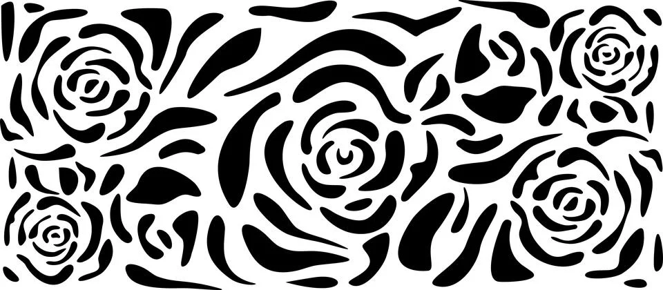 Background of flowers, roses Stock Illustration