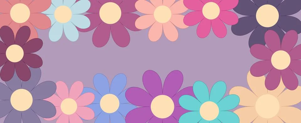 Background with flowers. vector graphics Stock Illustration