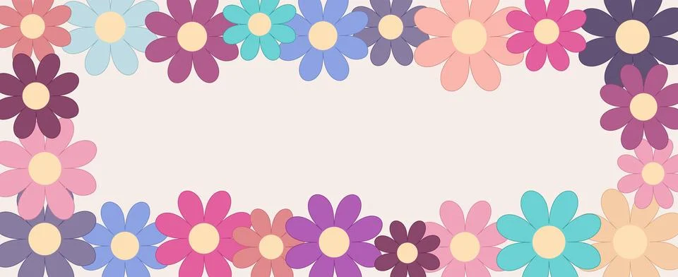 Background with flowers. vector graphics Stock Illustration