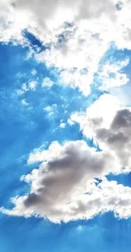 Background of the fluffy sky cloud Foto stock
