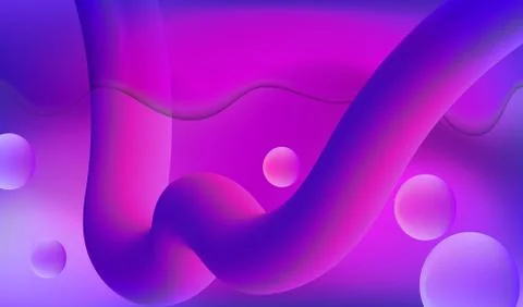 Background with Fluid Curve Elements. Stock Illustration