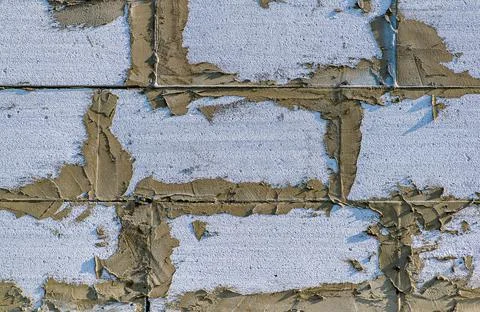 Background of the foam concrete block pattern connected by glue Stock Photos