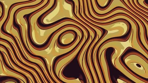Background with folded textile layers levitating, 3D. Design. Orange cartoon Stock Illustration
