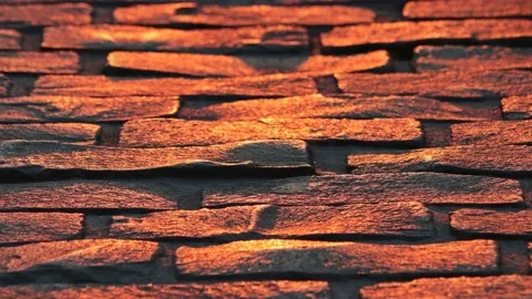 Background in the form of brown bricks Stock Footage 154498281